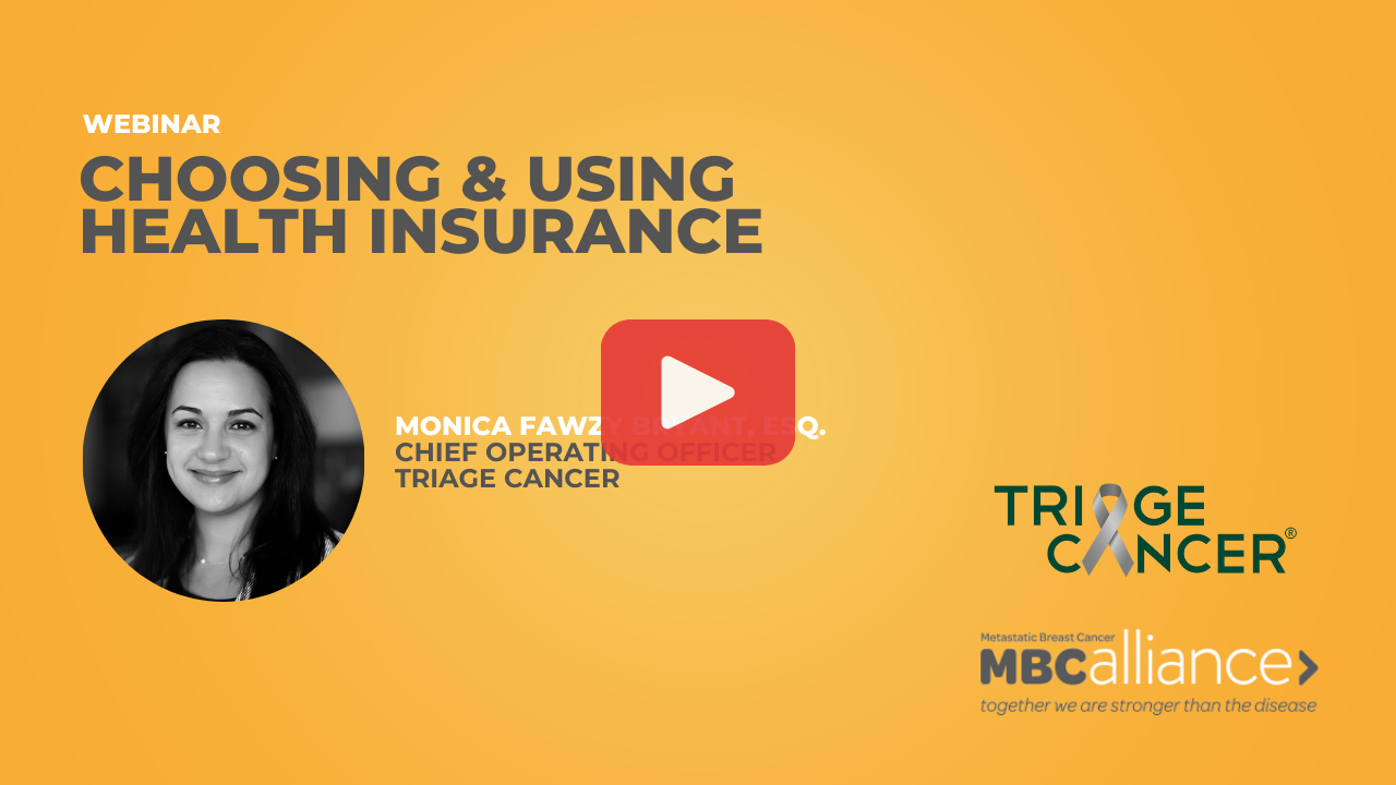 Webinar: Choosing & Using Health Insurance